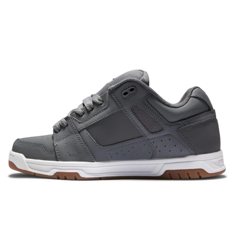 DC Shoes Men's Stag Grey/Gum Casual Sneakers