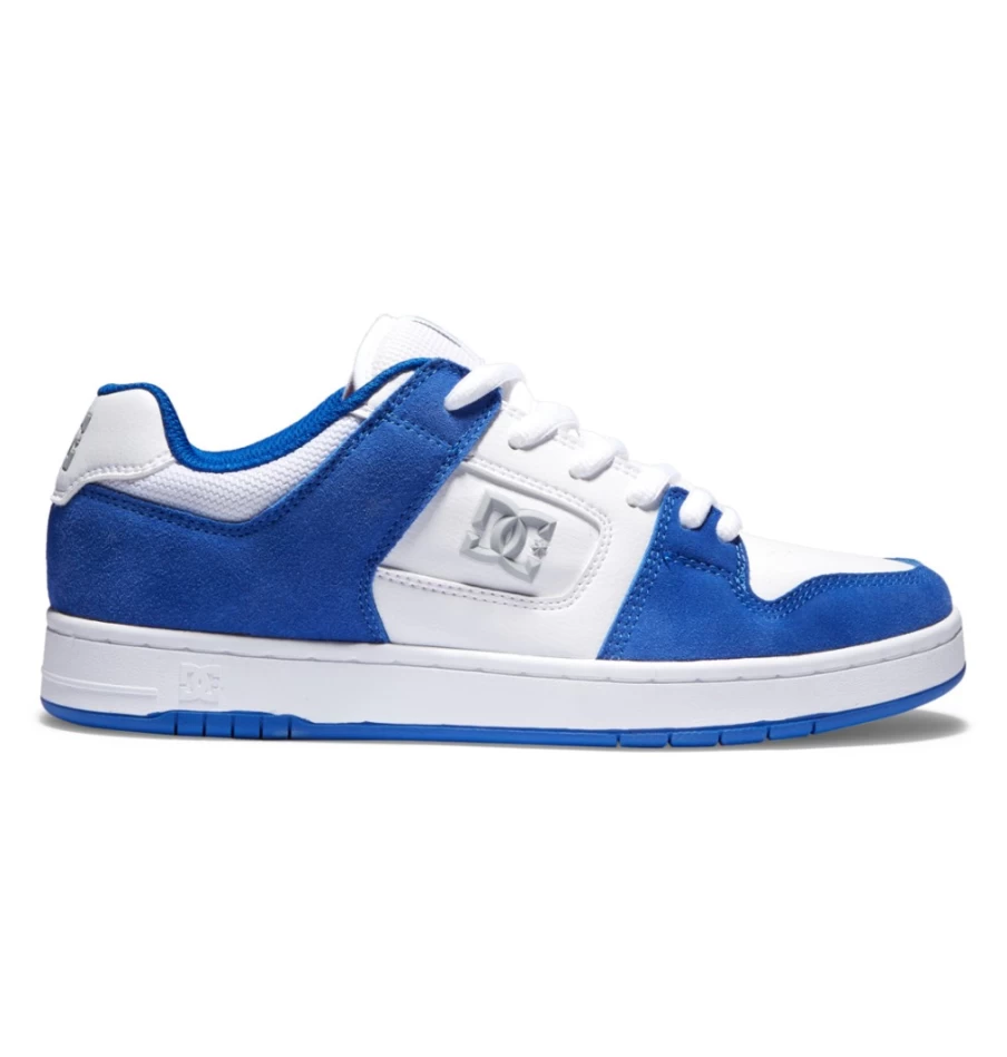 DC Shoes Men's Manteca 4 Skate Shoes - Blue/White Skateboarding Sneakers for Men