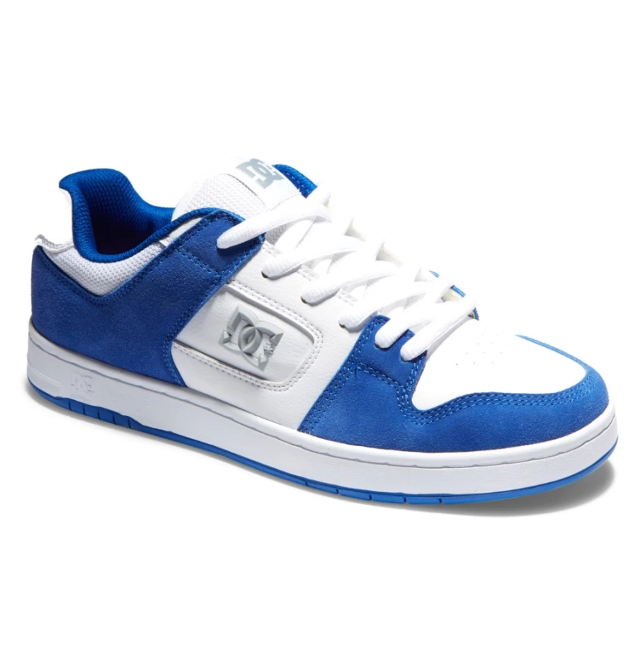 DC Shoes Men's Manteca 4 Skate Shoes - Blue/White Skateboarding Sneakers for Men