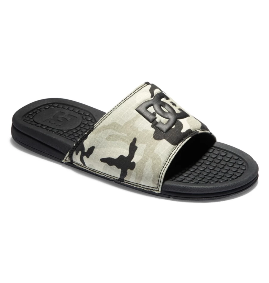 DC Shoes Men's Bolsa Slides - Black/Camel Casual Comfortable Sandals
