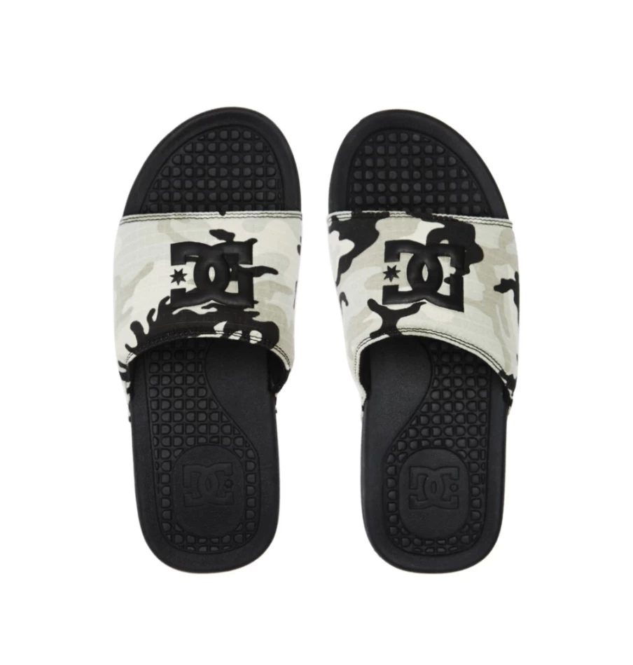 DC Shoes Men's Bolsa Slides - Black/Camel Casual Comfortable Sandals