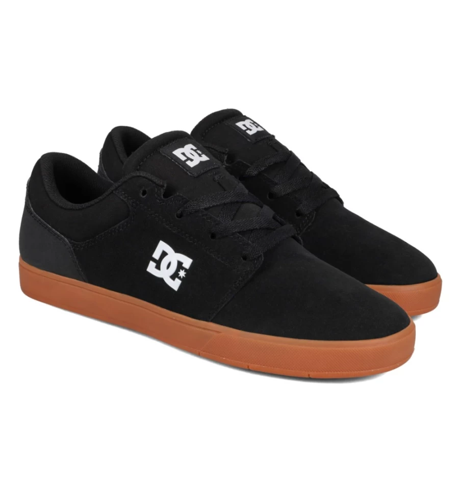 DC Shoes Men's Crisis 2 Skate Shoes - Black/Gum Sneakers for Men