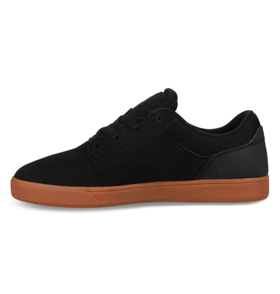 DC Shoes Men's Crisis 2 Skate Shoes - Black/Gum Sneakers for Men