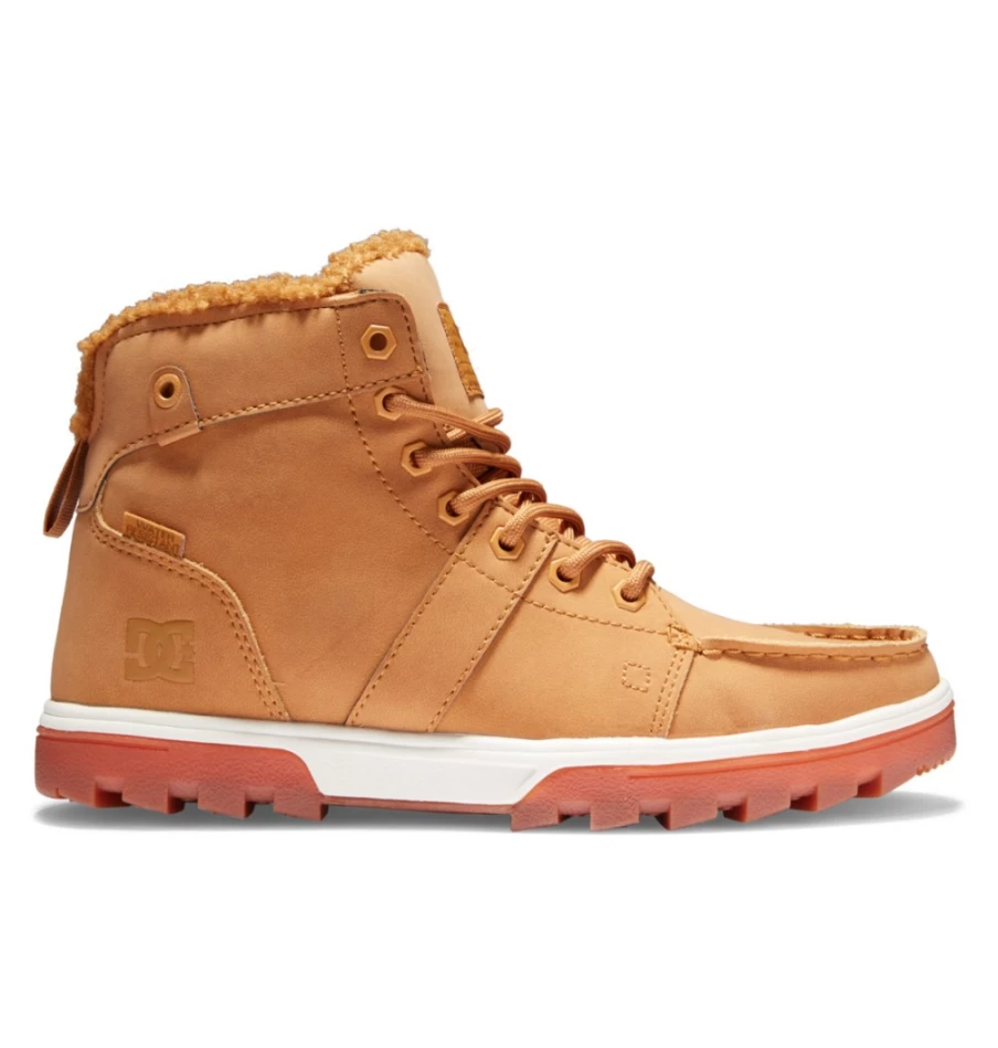 DC Shoes Men's Woodland Boots - Winter Wheat/Dark Chocolate Hiking Boots for Men