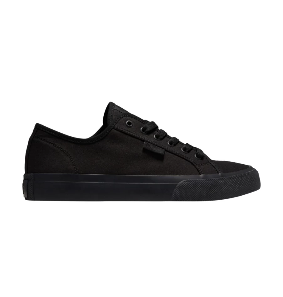 DC Shoes Men's Black Manual Skate Shoes - Classic Style for Street & Skateboarding