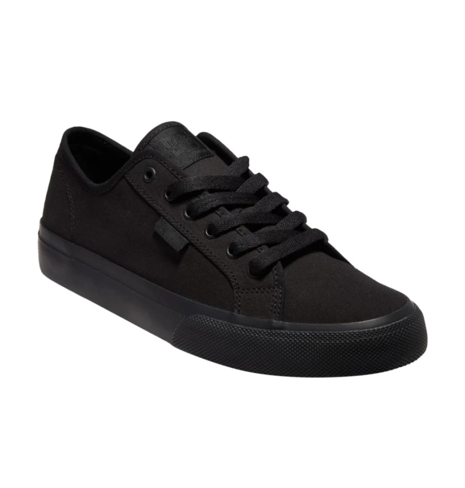 DC Shoes Men's Black Manual Skate Shoes - Classic Style for Street & Skateboarding