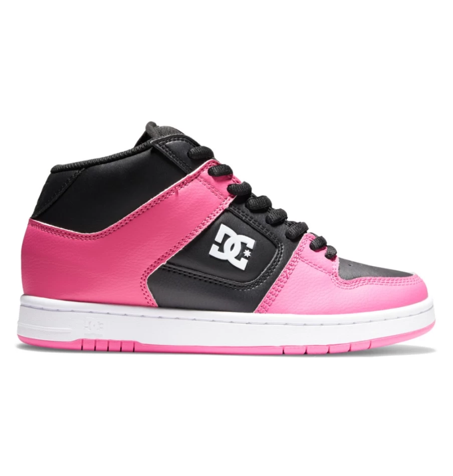 DC Shoes Women's Manteca 4 Mid-Top Sneakers in Black/Pink - Skate Shoes for Women