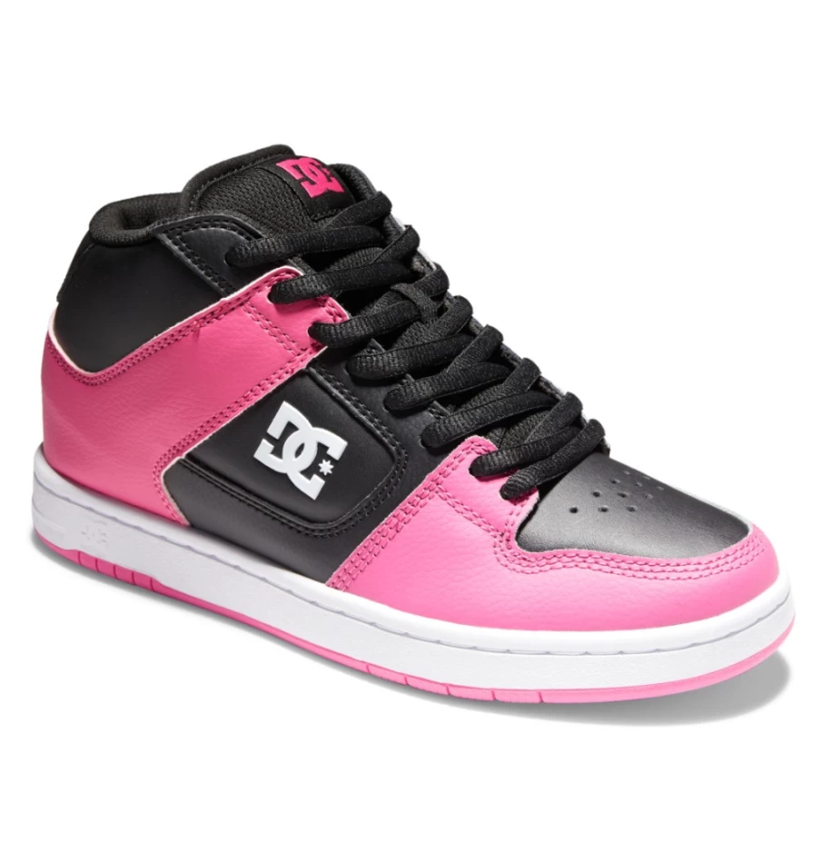DC Shoes Women's Manteca 4 Mid-Top Sneakers in Black/Pink - Skate Shoes for Women