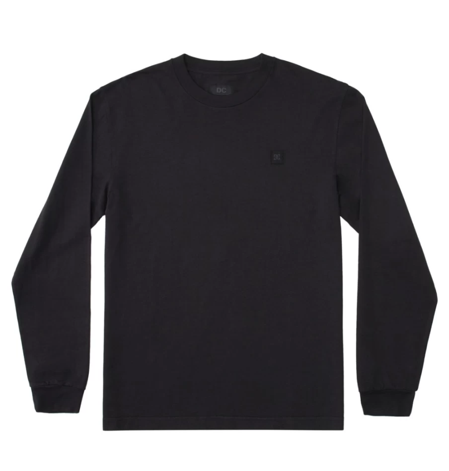 Men's DC Shoes 1994 Long Sleeve T-Shirt - Black Garment Dye Vintage Style