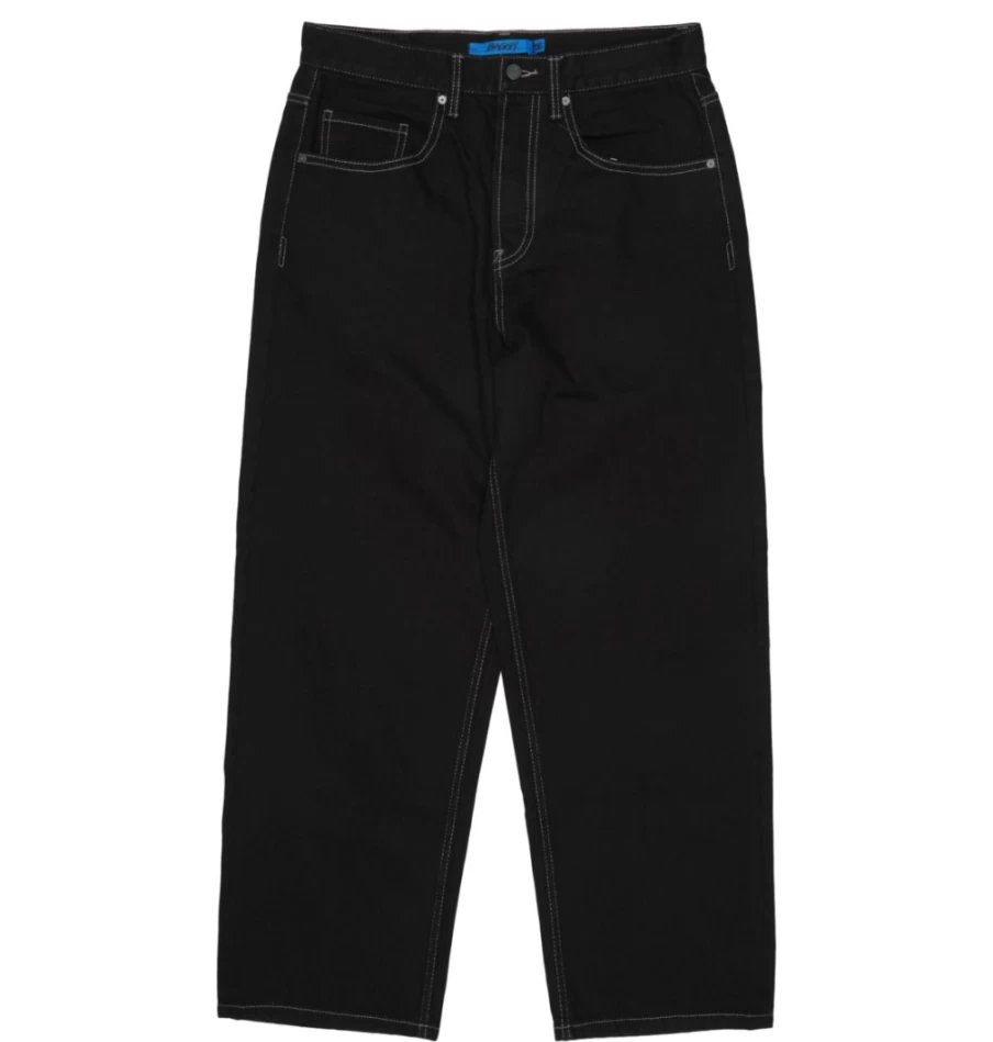 DC Shoes Men's Raw Black Worker Jeans - Relaxed Fit Denim Pants for Men
