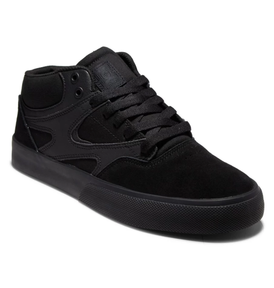 DC Shoes Men's Kalis Vulc Mid Mid-Top Sneakers - Black/Black/Black