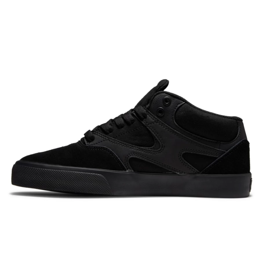 DC Shoes Men's Kalis Vulc Mid Mid-Top Sneakers - Black/Black/Black
