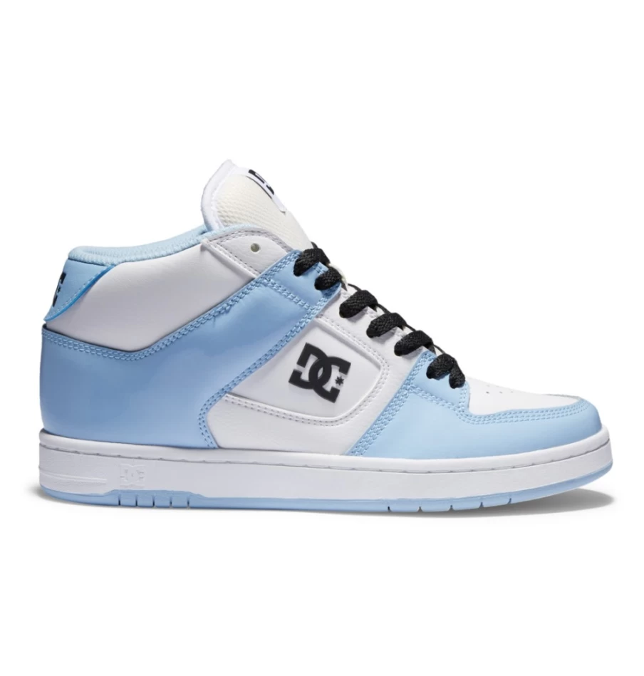 DC Shoes Women's Manteca 4 Mid-Top Sneakers in Blue, White & Black