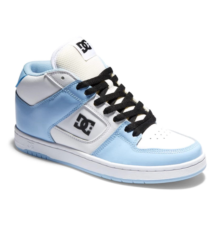 DC Shoes Women's Manteca 4 Mid-Top Sneakers in Blue, White & Black