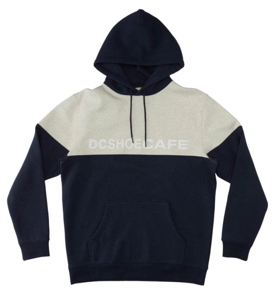 Men's DC Shoes Hoodie - Navy Blazer Color Cafe Racer Style Jacket