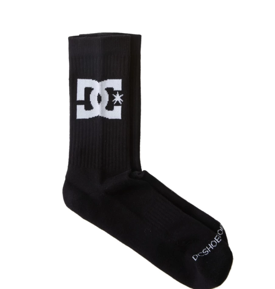 Men's DC Shoes Black Star 2-Pack Crew Socks