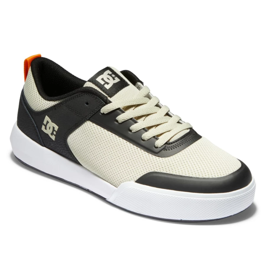 DC Shoes Men's Transit Skate Shoes - Black/Orange Sneakers for Men