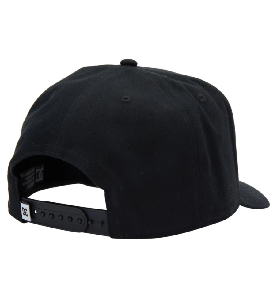 DC Shoes Men's Black Snapback Hat - Reynotts Adjustable Baseball Cap