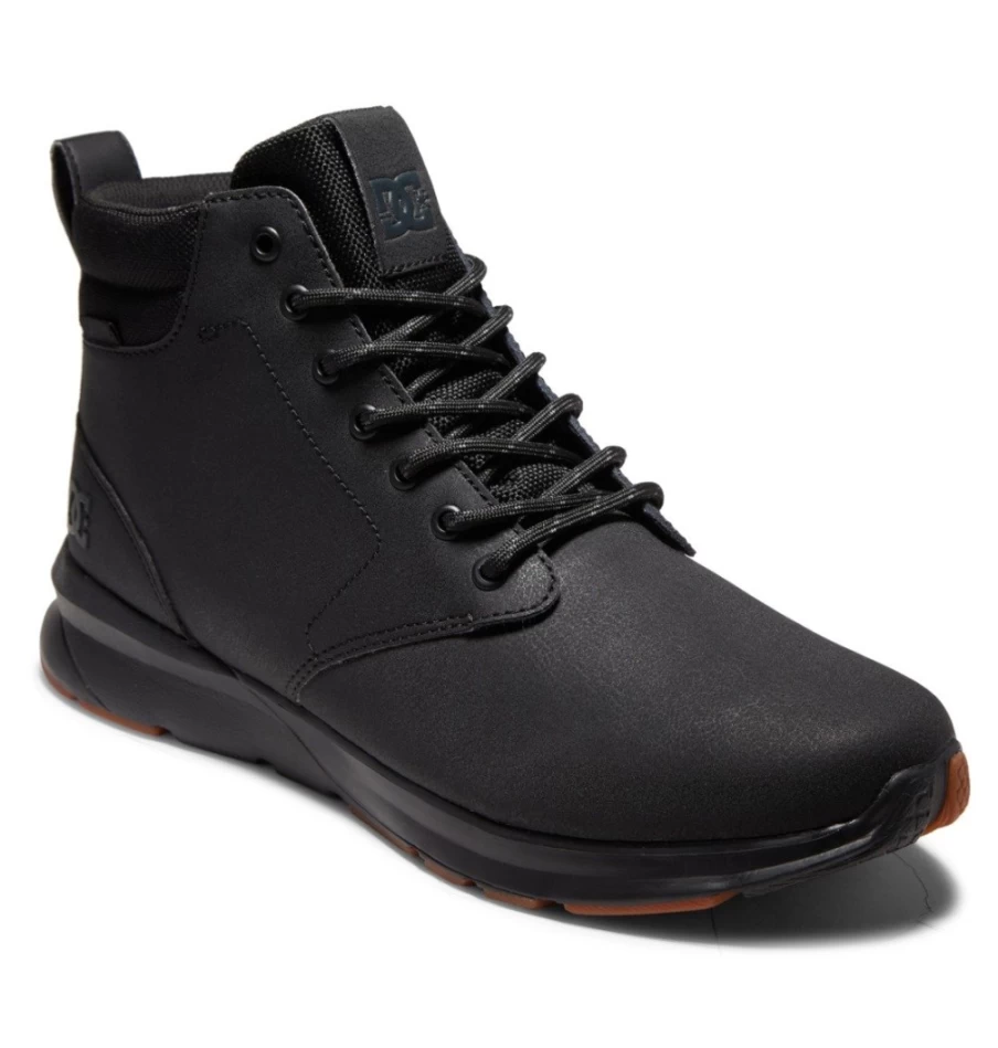 DC Shoes Men's Mason 2 Waterproof Black Sneakers - All-Black Casual Shoes