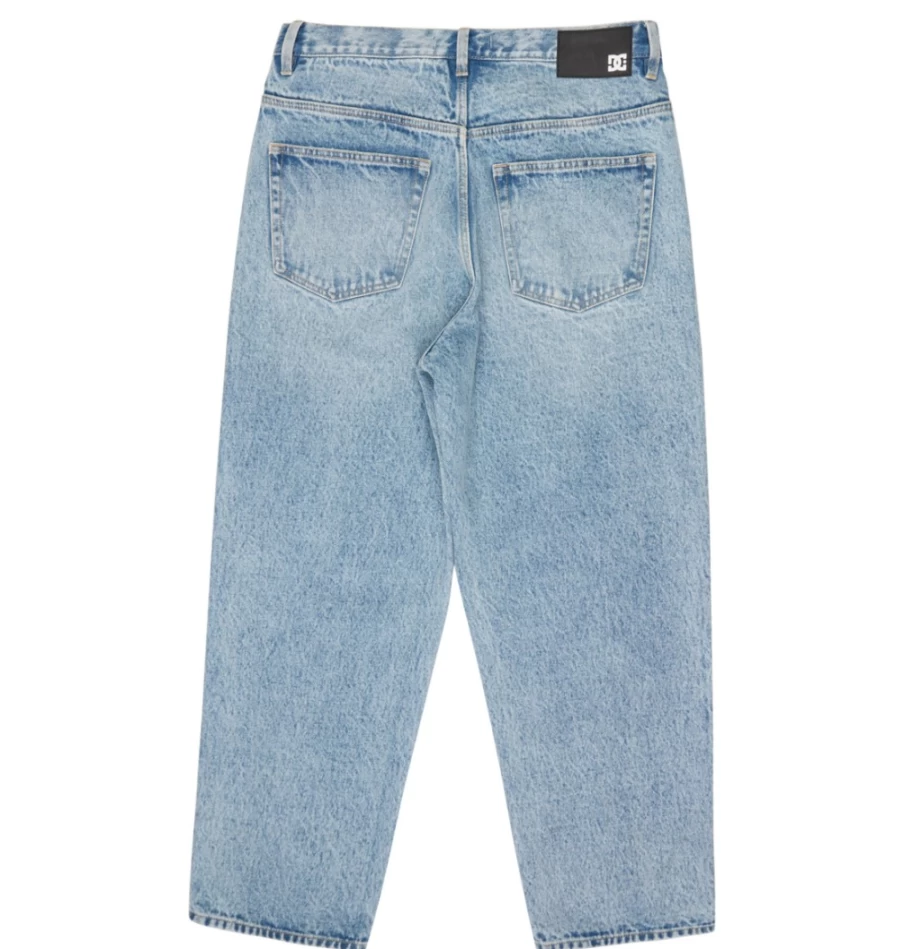 DC Shoes Men's Vintage Wash Indigo Worker Baggy Fit Jeans