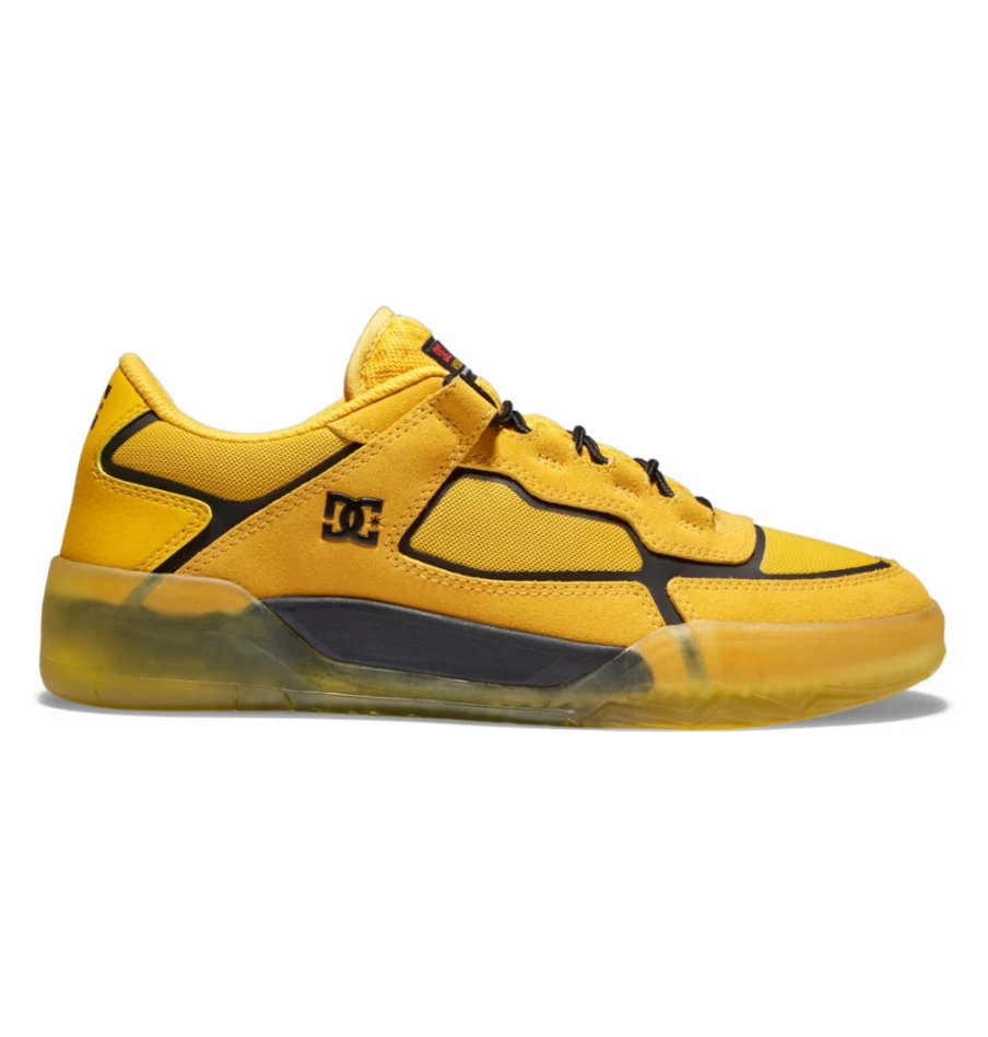 Men's DC Shoes Metric Skate Shoes in Gold/Black - Skateboarding Sneakers for Men