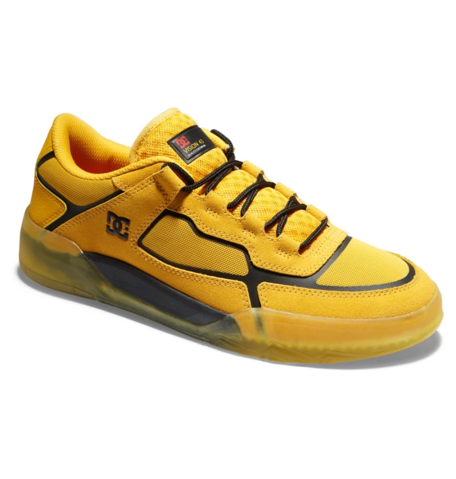 Men's DC Shoes Metric Skate Shoes in Gold/Black - Skateboarding Sneakers for Men