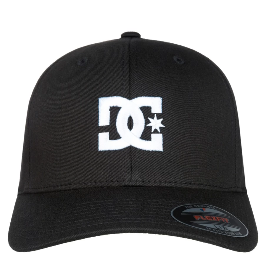 DC Shoes Men's Black Star Baseball Cap - Stylish Adjustable Dad Hat for Casual Wear