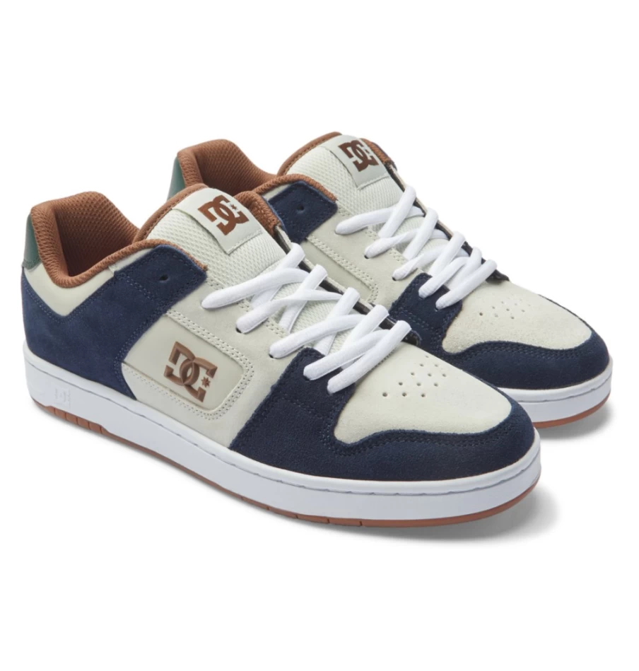 DC Shoes Men's Manteca 4 Skate Shoes - Navy/Khaki Skateboarding Sneakers for Men