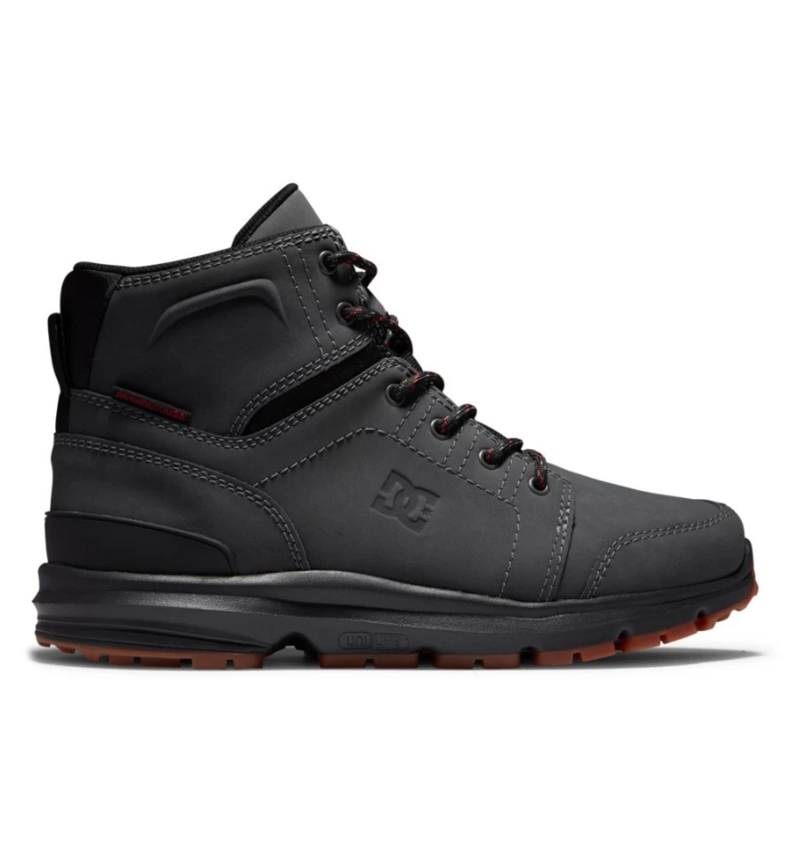 DC Shoes Men's Locater Winter Boots - Dark Grey/Black Cold Weather Footwear