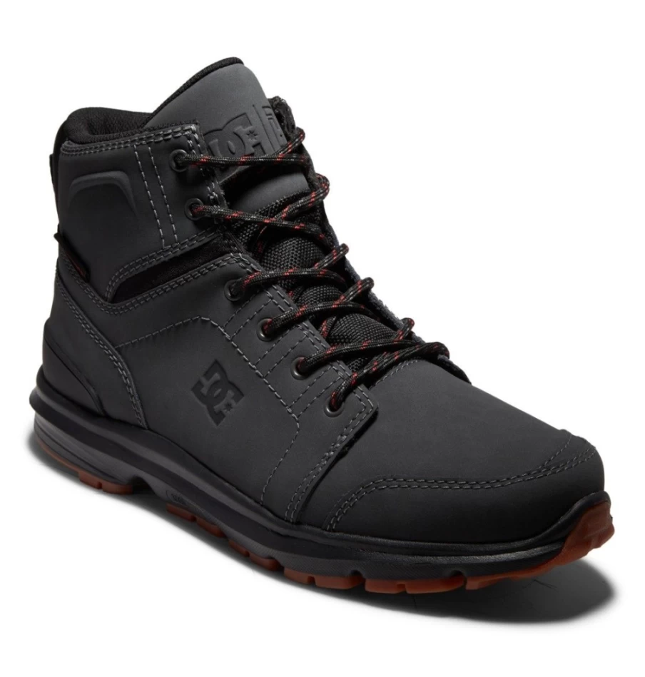 DC Shoes Men's Locater Winter Boots - Dark Grey/Black Cold Weather Footwear