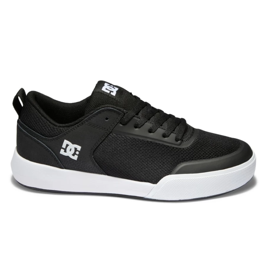 DC Shoes Men's Transit Skate Shoes - Black/White Sneakers for Men