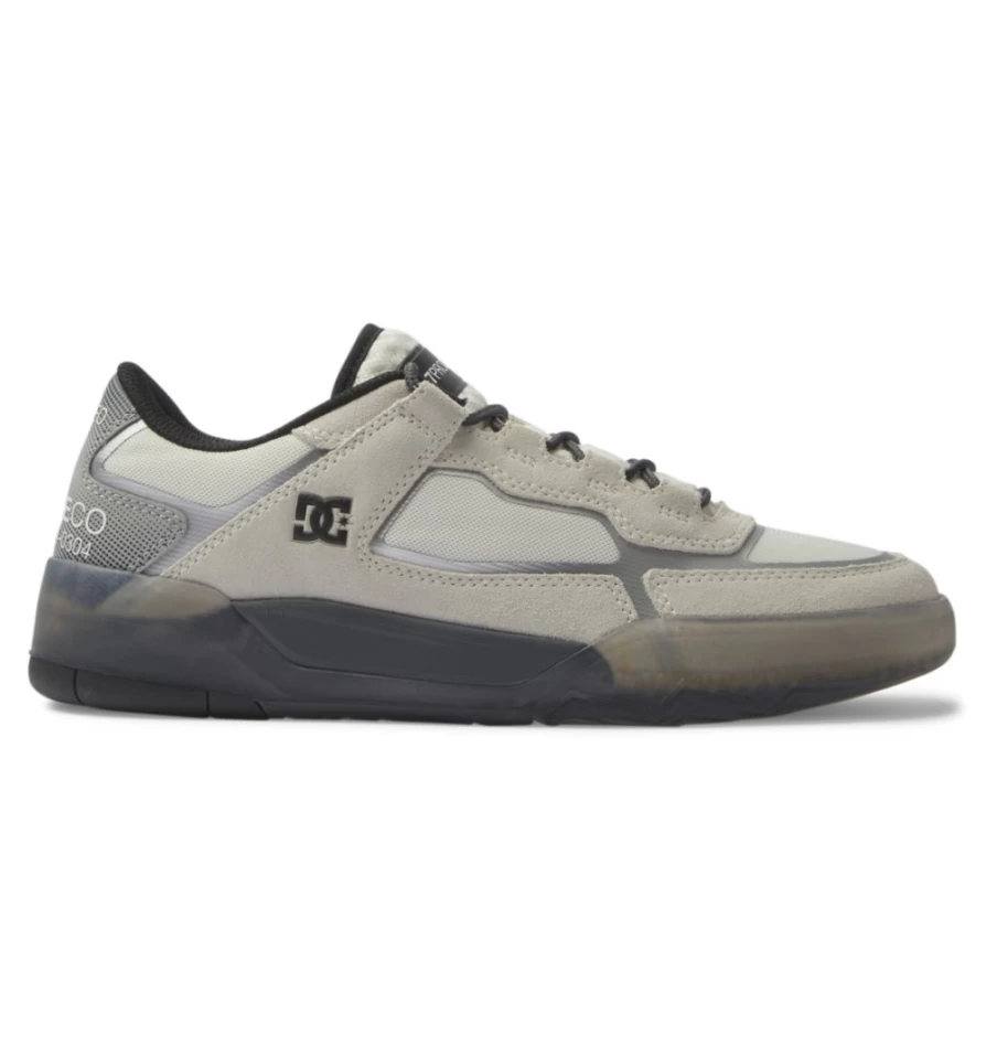 DC Shoes Men's Metric Skate Shoes - Black/Black/White Skateboarding Sneakers