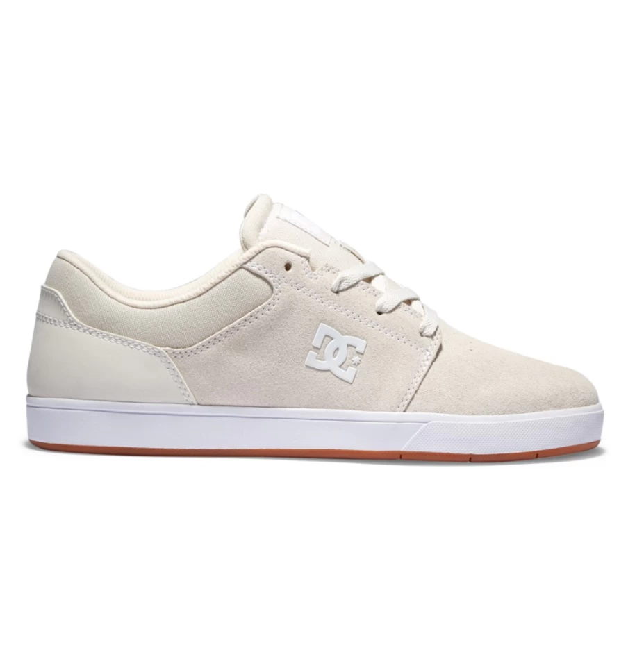 DC Shoes Men's Crisis 2 Sneakers in Antique White - Skateboarding Shoes for Men