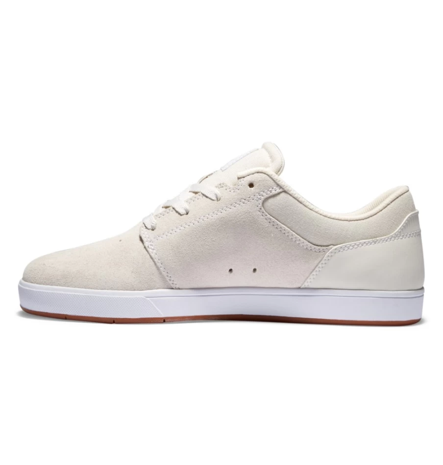 DC Shoes Men's Crisis 2 Sneakers in Antique White - Skateboarding Shoes for Men