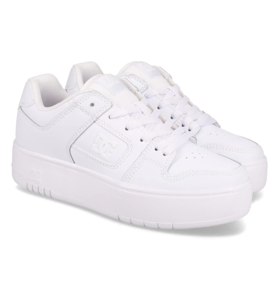 DC Shoes Women's Manteca 4 Platform Sneakers in White/White