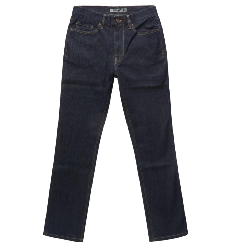 DC Shoes Men's Straight Fit Worker Jeans in Indigo Rinse - Durable Denim for Men