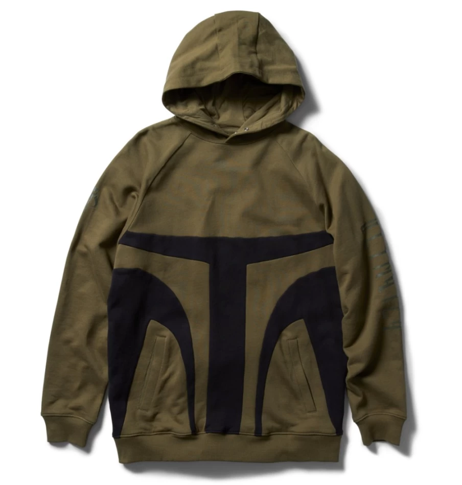 Men's DC Shoes Star Wars™ Mandalorian Ivy Green & Black Hooded Sweatshirt