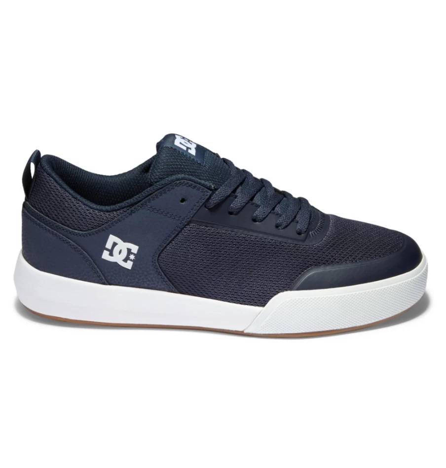 DC Shoes Men's Transit Sneakers in Moonlight Blue & White - Lightweight Casual Shoes