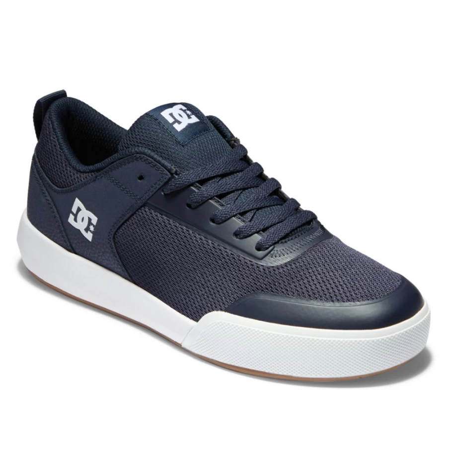 DC Shoes Men's Transit Sneakers in Moonlight Blue & White - Lightweight Casual Shoes