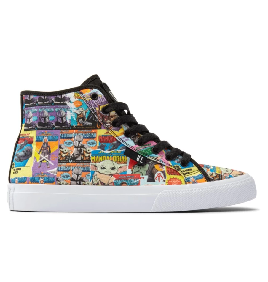 Men's DC Shoes Star Wars™ Manual Hi Sneakers in Black Multi | Limited Edition Collaboration