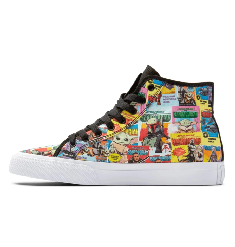 Men's DC Shoes Star Wars™ Manual Hi Sneakers in Black Multi | Limited Edition Collaboration