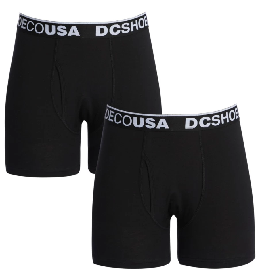 DC Shoes Men's Black Softies Boxer Brief - Comfortable Underwear for Men