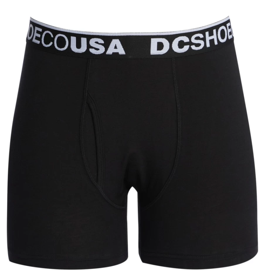 DC Shoes Men's Black Softies Boxer Brief - Comfortable Underwear for Men