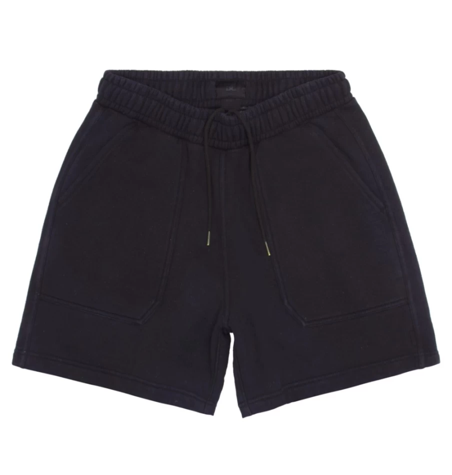 Men's DC Shoes 1994 Sweat Shorts - Black Garment Dye Casual Athletic Shorts
