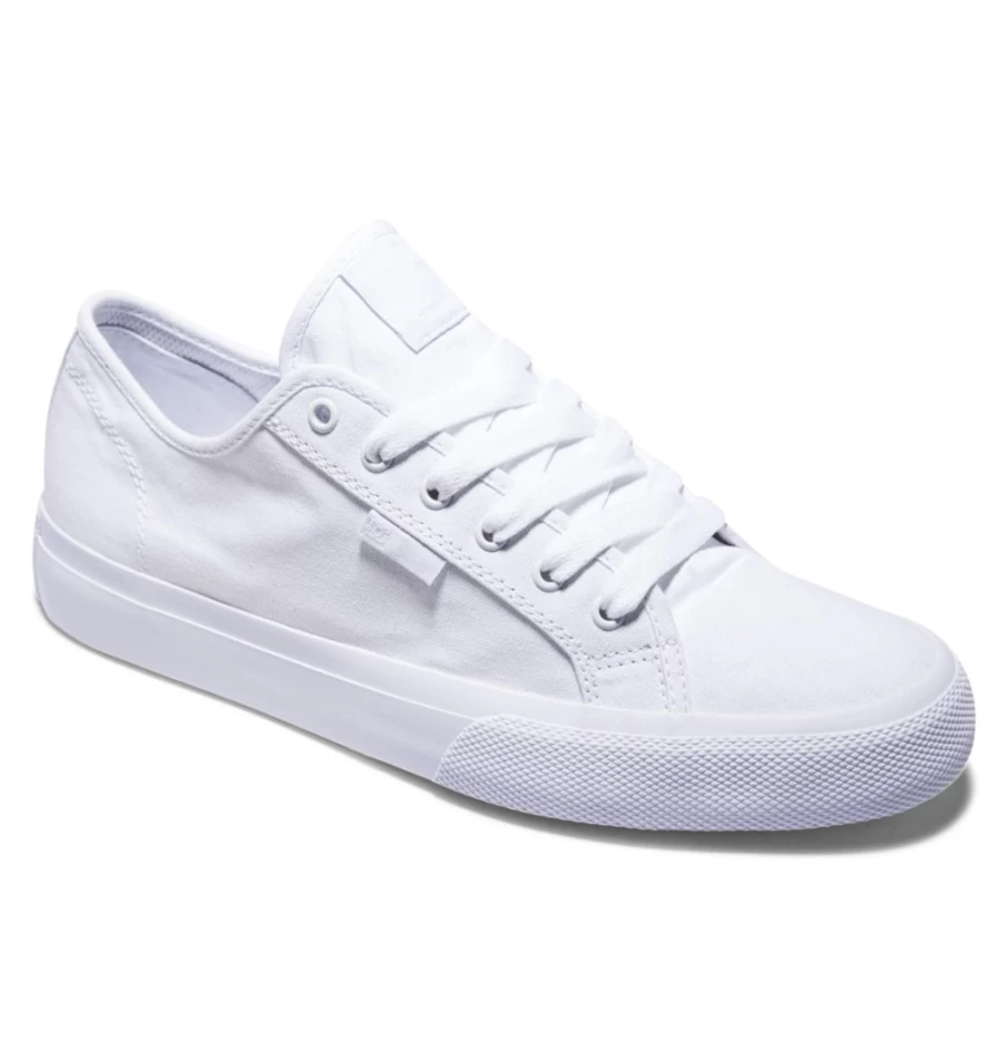 DC Shoes Men's White Manual Skate Shoes for Style & Comfort