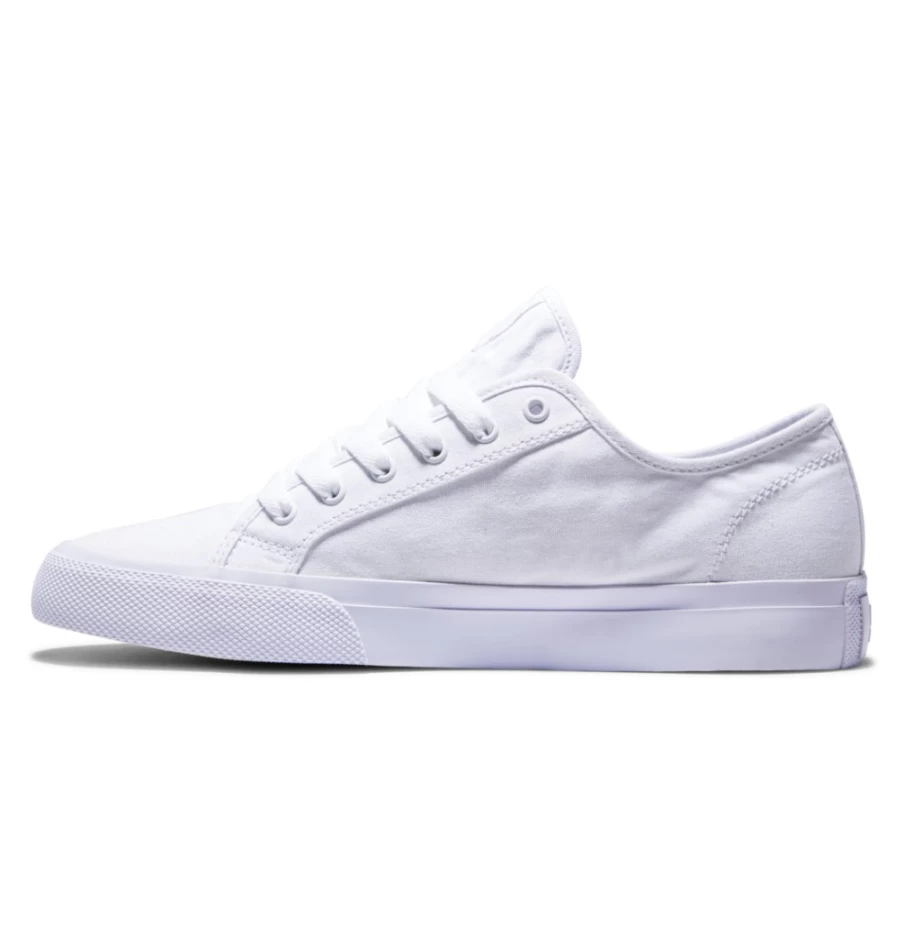 DC Shoes Men's White Manual Skate Shoes for Style & Comfort