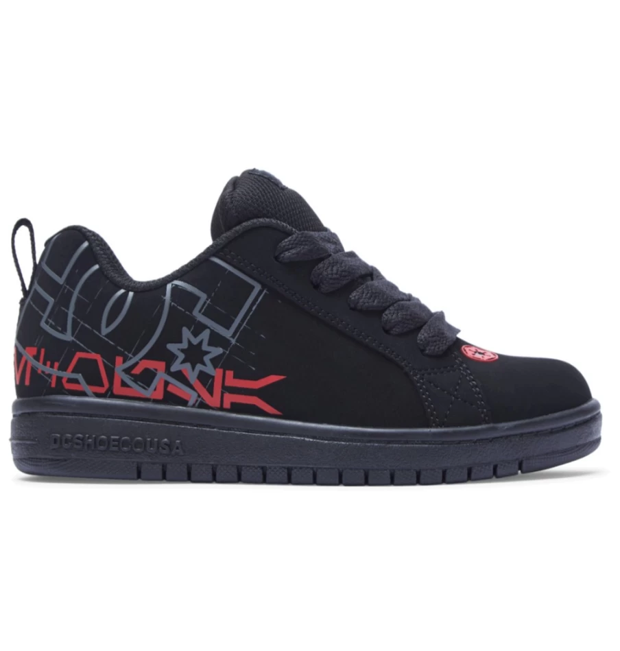 DC Shoes Court Graffik Kids Star Wars Black/Red Sneakers for Boys and Girls