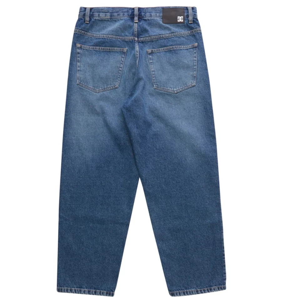 DC Shoes Men's Medium Indigo Baggy Worker Jeans for Casual Wear