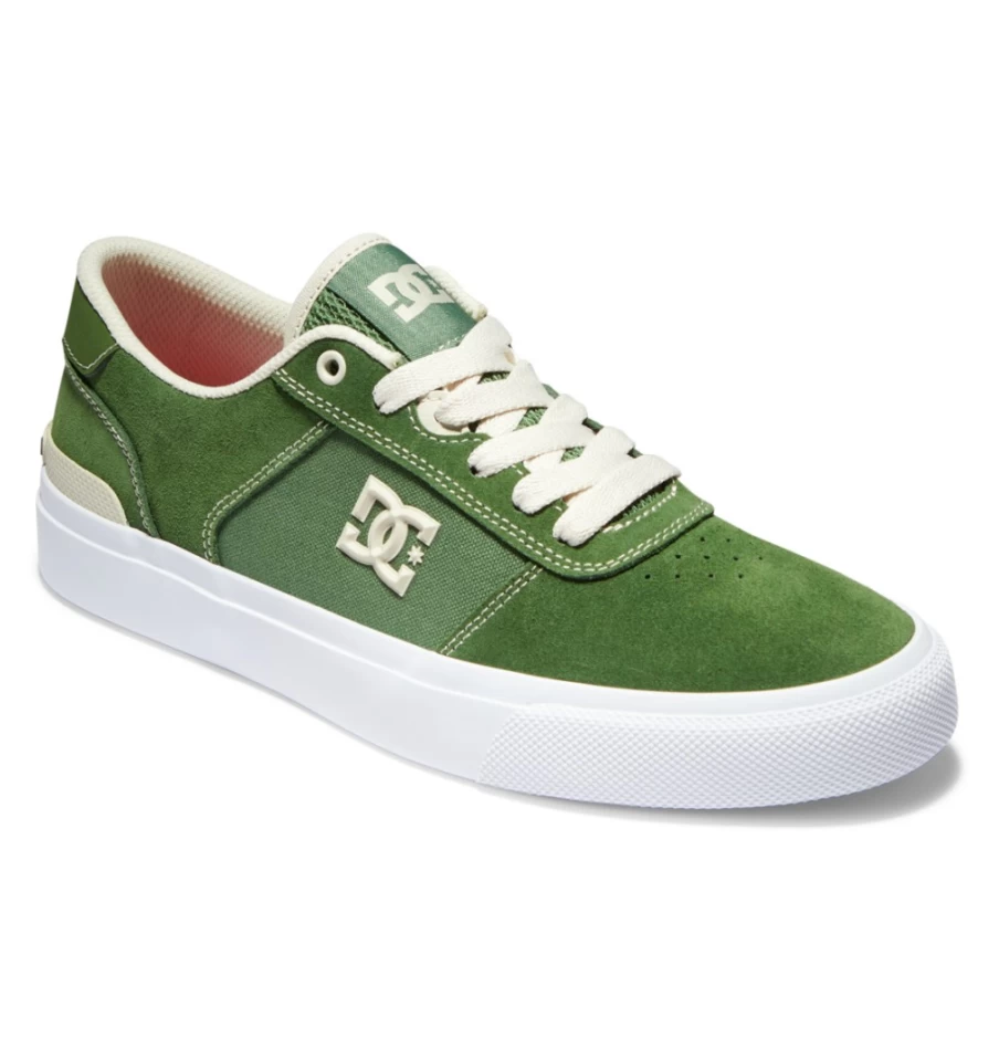 DC Shoes Men's Jaakko Skate Shoes in Dark Olive - Men's Skateboarding Sneakers