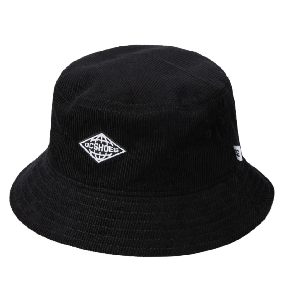 DC Shoes Men's Black Expedition Bucket Hat - Outdoor Adventure Sun Protection
